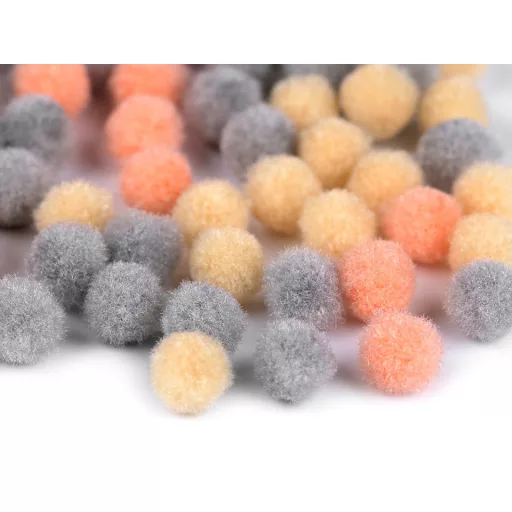 Színes pom pom golyók Ø8 és 10 mm