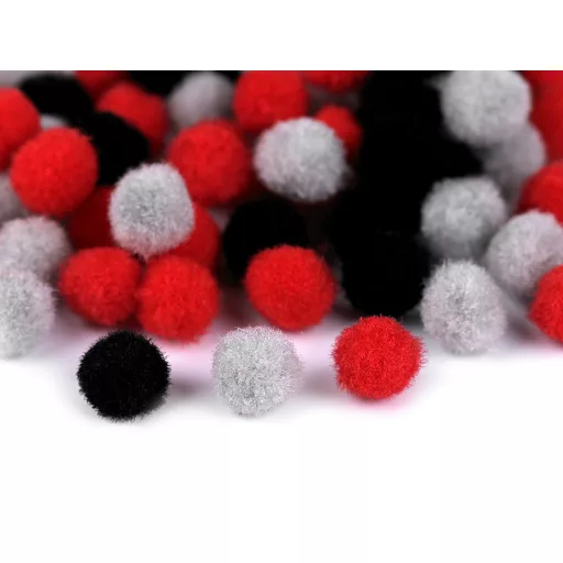 Színes pom pom golyók Ø8 és 10 mm