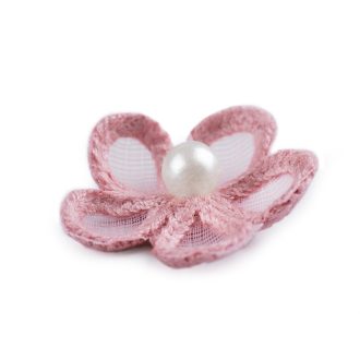 Monofil virág gyöngyökkel Ø2,5 cm