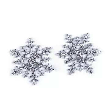 Rávasalható, csillámporos pihely Ø4 cm