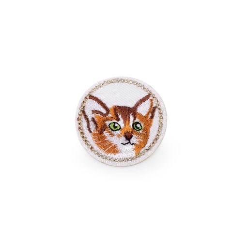 Rávasaló ruhára vasalható folt felvarró cica