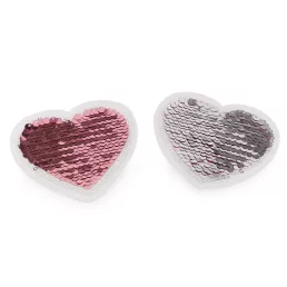 Vasalható szív kétoldalas flitterekkel