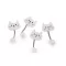 Varrható folt / cica dísz - 1 fehér (1 db-os csomagolás)