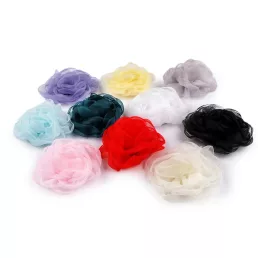 Organza virág rózsa varrásra és ragasztásra Ø8 cm