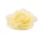Organza virág rózsa varrásra és ragasztásra Ø8 cm - 3 vil. sárga (10 db-os csomagolás)