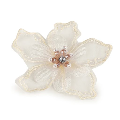 VIrág gyöngyökkel és kövekkel ragasztásra Ø8 cm