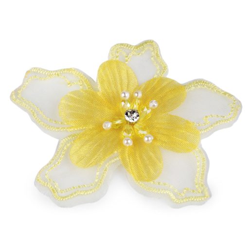 VIrág gyöngyökkel és kövekkel ragasztásra Ø8 cm