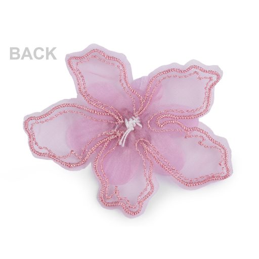 VIrág gyöngyökkel és kövekkel ragasztásra Ø8 cm