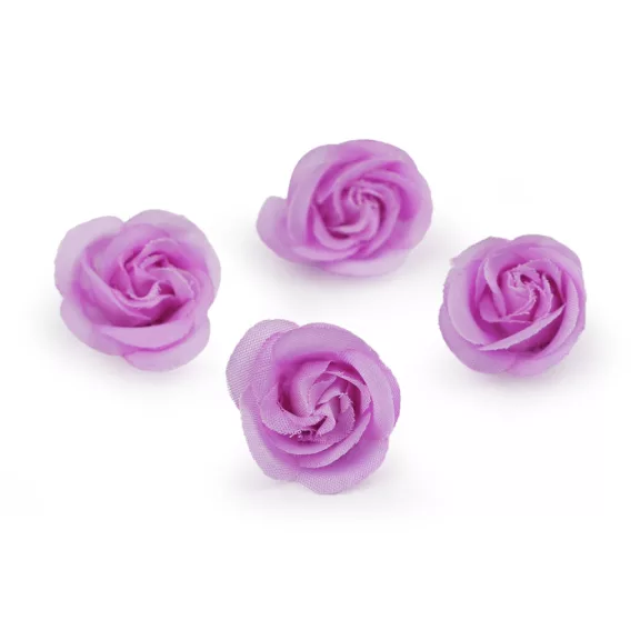 Mű virág rózsa Ø3 cm - 5 lila (10 db-os csomagolás) Mű virág rózsa Ø3 cm - 5 lila (10 db-os csomagolás)
