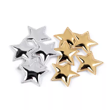   Karácsonyi csillag 3D Ø30 mm - 1 ezüst (50 db-os csomagolás)