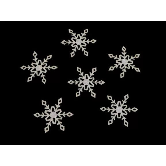 Karácsonyi filc pihe glitteres Ø30 mm - 1 Off White (10 db-os csomagolás) Karácsonyi filc pihe glitteres Ø30 mm - 1 Off White (10 db-os csomagolás)