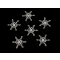 Karácsonyi filc pihe glitteres Ø30 mm - 1 Off White (10 db-os csomagolás)