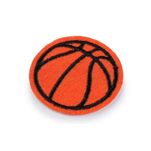 Ruhára vasalható textil matrica kosárlabda