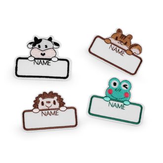 Hímzett névtábla / ráragasztható címke ovis jel