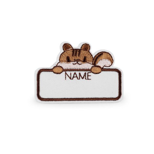 Hímzett névtábla / ráragasztható címke ovis jel