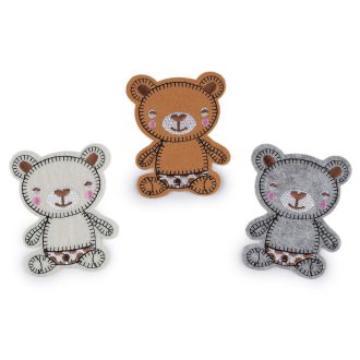 Vasalható varrható címke medve folt