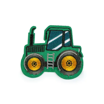   Vasalható varrható matrica traktor - 2 zöld (10 db-os csomagolás)