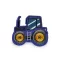Vasalható varrható matrica traktor - 3 kobaltkék (10 db-os csomagolás)