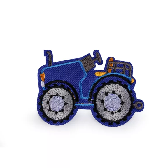 Ruhára vasalható felvarró folt traktor - 2 kobaltkék (10 db-os csomagolás) Ruhára vasalható felvarró folt traktor - 2 kobaltkék (10 db-os csomagolás)