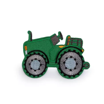   Ruhára vasalható felvarró folt traktor - 3 zöld (10 db-os csomagolás)