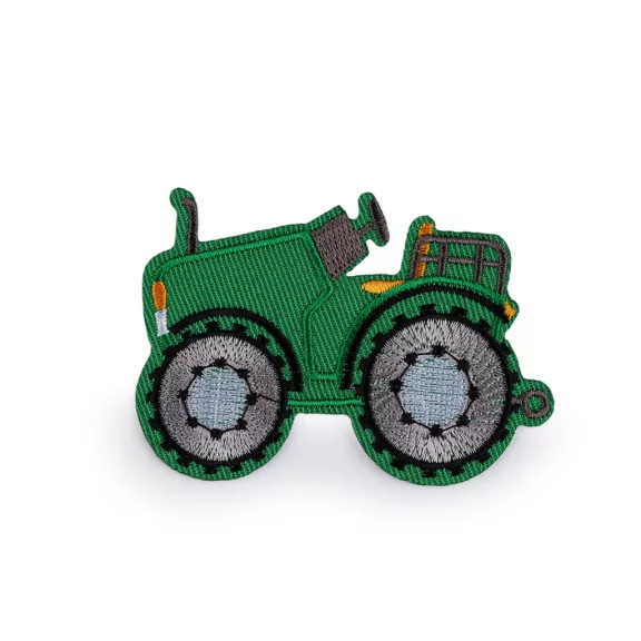Ruhára vasalható felvarró folt traktor - 3 zöld (10 db-os csomagolás) Ruhára vasalható felvarró folt traktor - 3 zöld (10 db-os csomagolás)