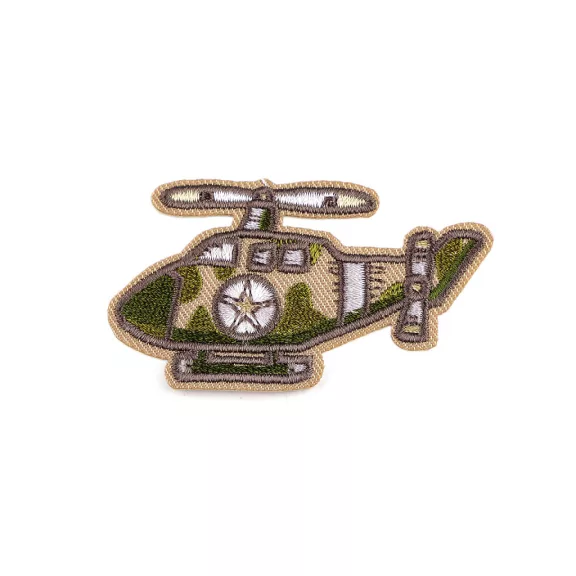 Vasaltható varrható matrica autók, robogó foltok - 5 khaki helikopter (10 db-os csomagolás) Vasaltható varrható matrica autók, robogó foltok - 5 khaki helikopter (10 db-os csomagolás)