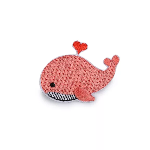 Vasalható varrható matrica, béka, bagoly, ló foltok - 3 korall világos bálna (10 db-os csomagolás) Vasalható varrható matrica, béka, bagoly, ló foltok - 3 korall világos bálna (10 db-os csomagolás)
