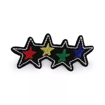   Ruhára vasalható varrható folt - 1 multicolor (10 db-os csomagolás)