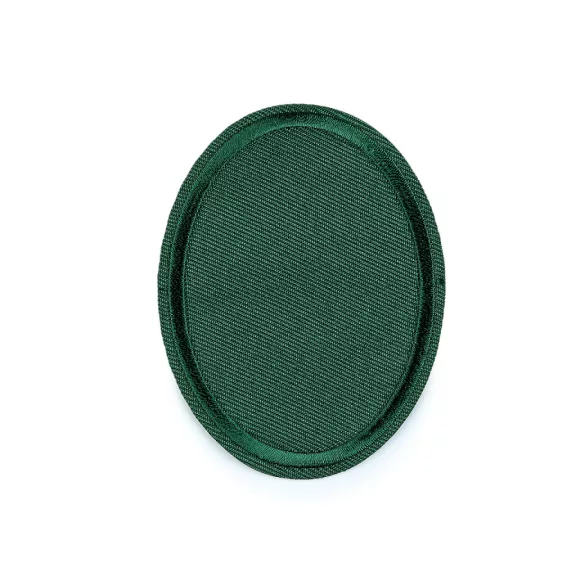 Vasalható varrható folt ovális 6x8 cm - 1 zöld sötét (10 db-os csomagolás) Vasalható varrható folt ovális 6x8 cm - 1 zöld sötét (10 db-os csomagolás)