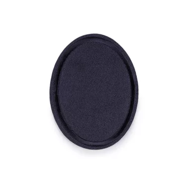   Vasalható varrható folt ovális 6x8 cm - 2 sötétkék (40 db-os csomagolás)