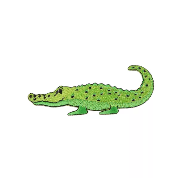 Vasalható folt teknős béka, krokodil, delfin, cápa - 2 zöld világos krokodil (1 db-os csomagolás) Vasalható folt teknős béka, krokodil, delfin, cápa - 2 zöld világos krokodil (1 db-os csomagolás)