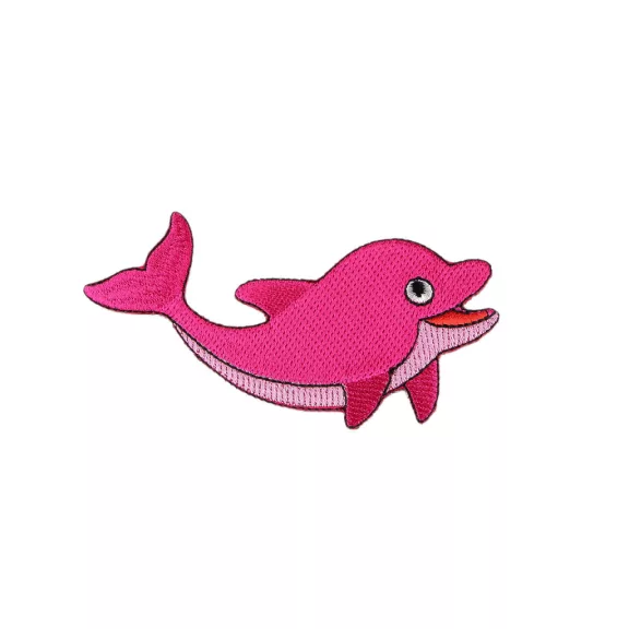 Vasalható folt teknős béka, krokodil, delfin, cápa - 4 pink delfin (1 db-os csomagolás) Vasalható folt teknős béka, krokodil, delfin, cápa - 4 pink delfin (1 db-os csomagolás)