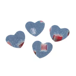 Vasalható matrica szív jeans