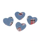 Vasalható matrica szív jeans - 1 világoskék (30 db-os csomagolás) Vasalható matrica szív jeans - 1 világoskék (30 db-os csomagolás)