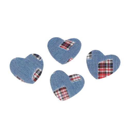 Vasalható matrica szív jeans