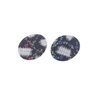 Felvasalható címke ovális 5,5x7 cm