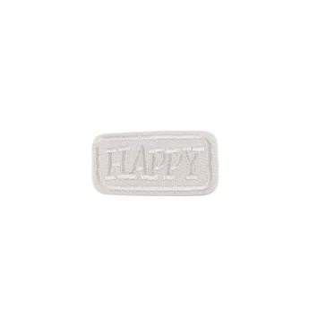   Felvasalható címke Happy, folt - 2 krém világos (100 db-os csomagolás)