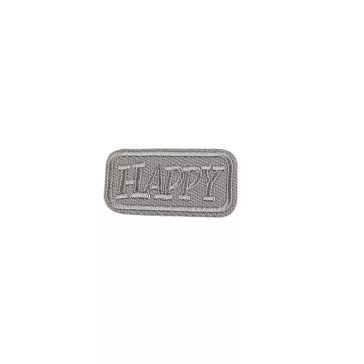   Felvasalható címke Happy, folt - 8 szürke (100 db-os csomagolás)