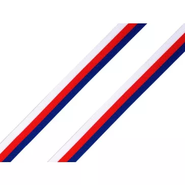   Trikolór szalag Cseh, Szlovák szélessége 10mm - 1 ČR lásd a képen (10 m-os csomagolás)