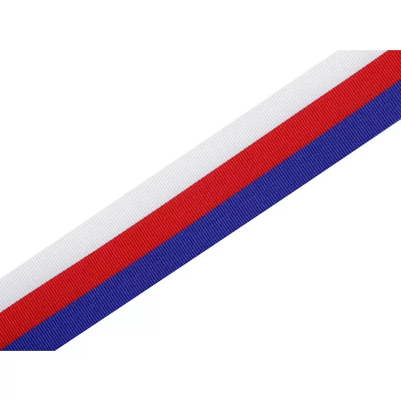 Trikolór-nemzeti szalag Csehország, Szlovákia szélesség 20 mm - 1 ČR lásd a képen (10 m-os csomagolás) Trikolór-nemzeti szalag Csehország, Szlovákia szélesség 20 mm - 1 ČR lásd a képen (10 m-os csomagolás)