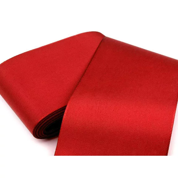 Taft szalag szélessége 10,8 cm - 643 piros (10 m-es csomagolás) Taft szalag szélessége 10,8 cm - 643 piros (10 m-es csomagolás)