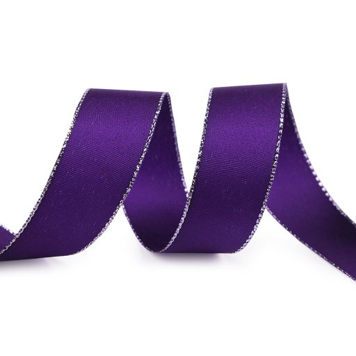 Taft szalag szélesség 25mm lurexszel