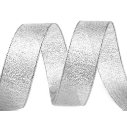 Brokát szalag szélessége 25 mm lurexel