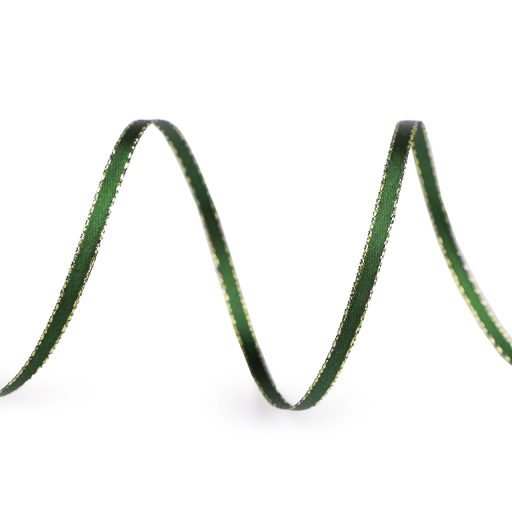 Atlasz szalag kétoldalas lurexel szélessége 3 mm