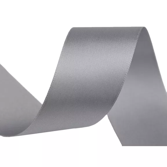 Atlaszszalag kétoldalas szélessége 40 mm - 842 szürke (20 m-es csomagolás) Atlaszszalag kétoldalas szélessége 40 mm - 842 szürke (20 m-es csomagolás)