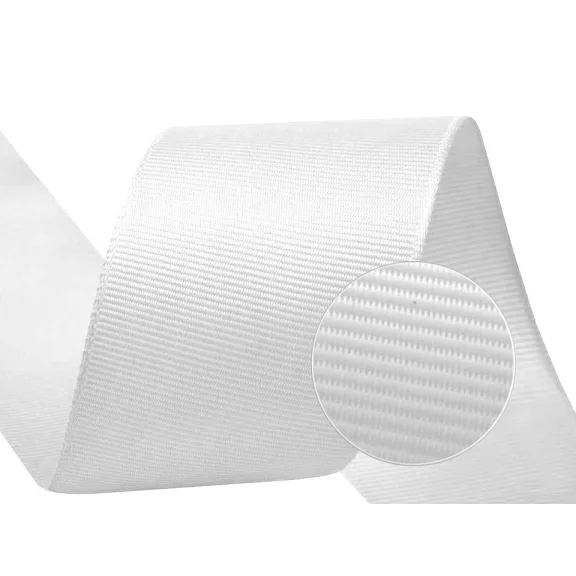 Ripsz Grosgrain szalag 40 mm-es - 1 fehér (90 m-es csomagolás) Ripsz Grosgrain szalag 40 mm-es - 1 fehér (90 m-es csomagolás)