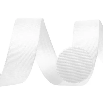   Ripsz Grosgrain szalag 15 mm-es - 1 fehér (22,5 m-os csomagolás)