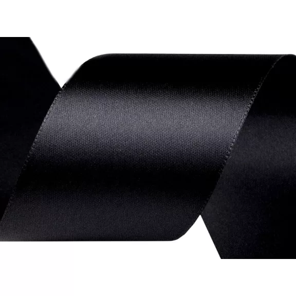 Atlaszszalag kétoldalas szélessége 50 mm - 900 fekete (100 m-os csomagolás) Atlaszszalag kétoldalas szélessége 50 mm - 900 fekete (100 m-os csomagolás)