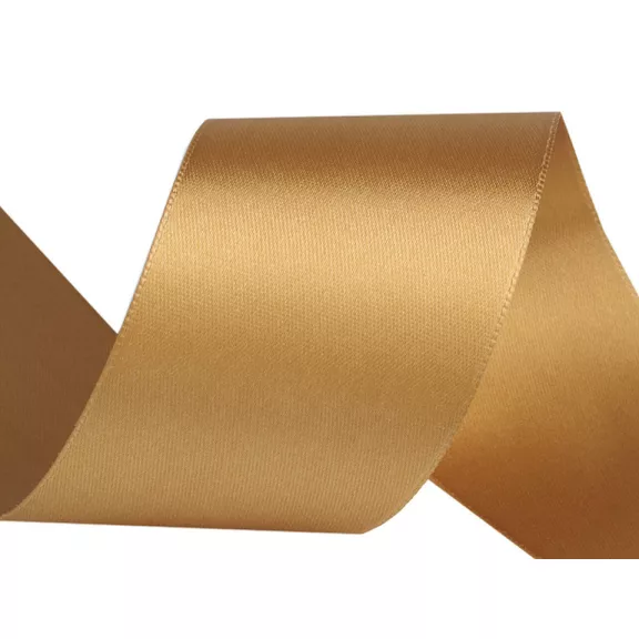 Atlaszszalag kétoldalas szélessége 50 mm - 742 arany (20 m-os csomagolás) Atlaszszalag kétoldalas szélessége 50 mm - 742 arany (20 m-os csomagolás)