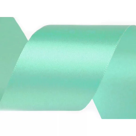 Atlaszszalag kétoldalas szélessége 50 mm - 344 zöld zsálya világos (100 m-os csomagolás) Atlaszszalag kétoldalas szélessége 50 mm - 344 zöld zsálya világos (100 m-os csomagolás)